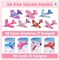 28 Valentines Day Foam Airplanes Greeting Cards with Valentine's Punchline for Kids School Classroom Exchange Prizes Gift Supplies.